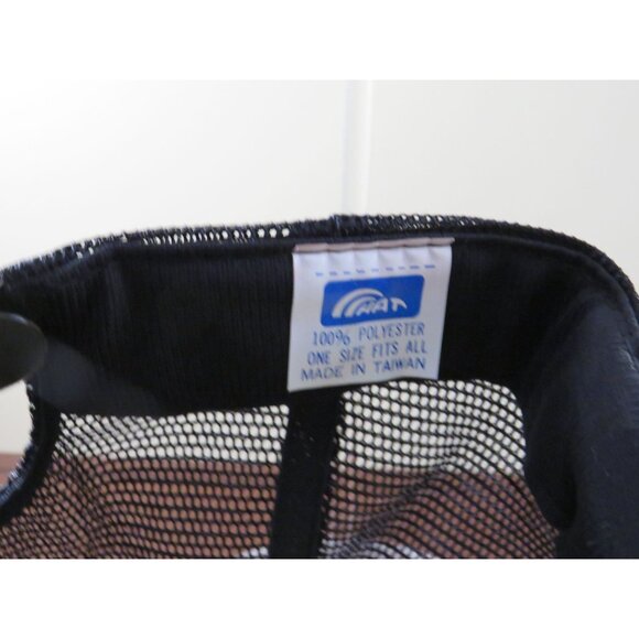 New Western Auto Trucker Hat Snapback Retro Vintage Mesh Cap Black & White - Picture 5 of 5